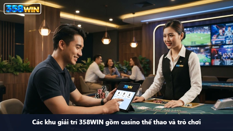 các khu giải trí tại 358win