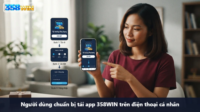 Người dùng kiểm tra lỗi khi cài và mở ứng dụng 358WIN